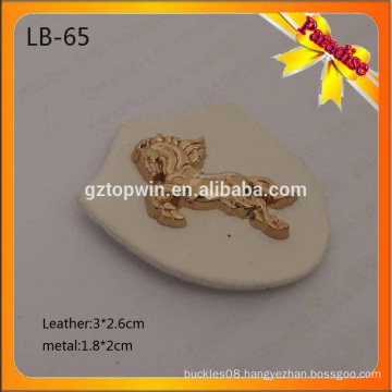 LB65 Factory Custom Any Color Embossed Metal Logo labels Plate Leather Patch For Jeans